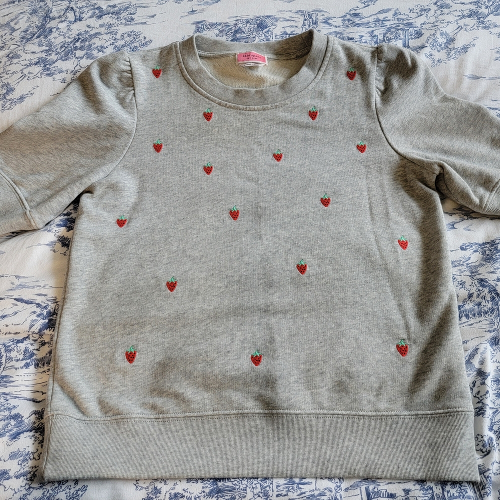 kate spade Gray Sweatshirt with Strawberry Accents - Picture 3 of 7